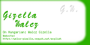 gizella walcz business card